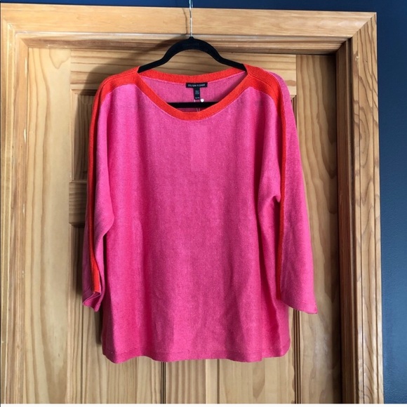 Eileen Fisher Tops - Eileen Fisher Organic Linen Top In Pink NWT